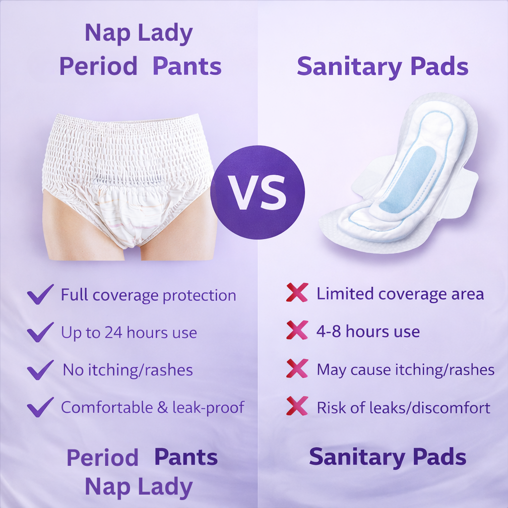 NapLady Sanitary Pants – 7 PCS Premium Set